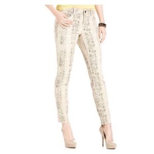 DKNY Jeans Snake-Skin Print Jegging Sz 2 Skinny